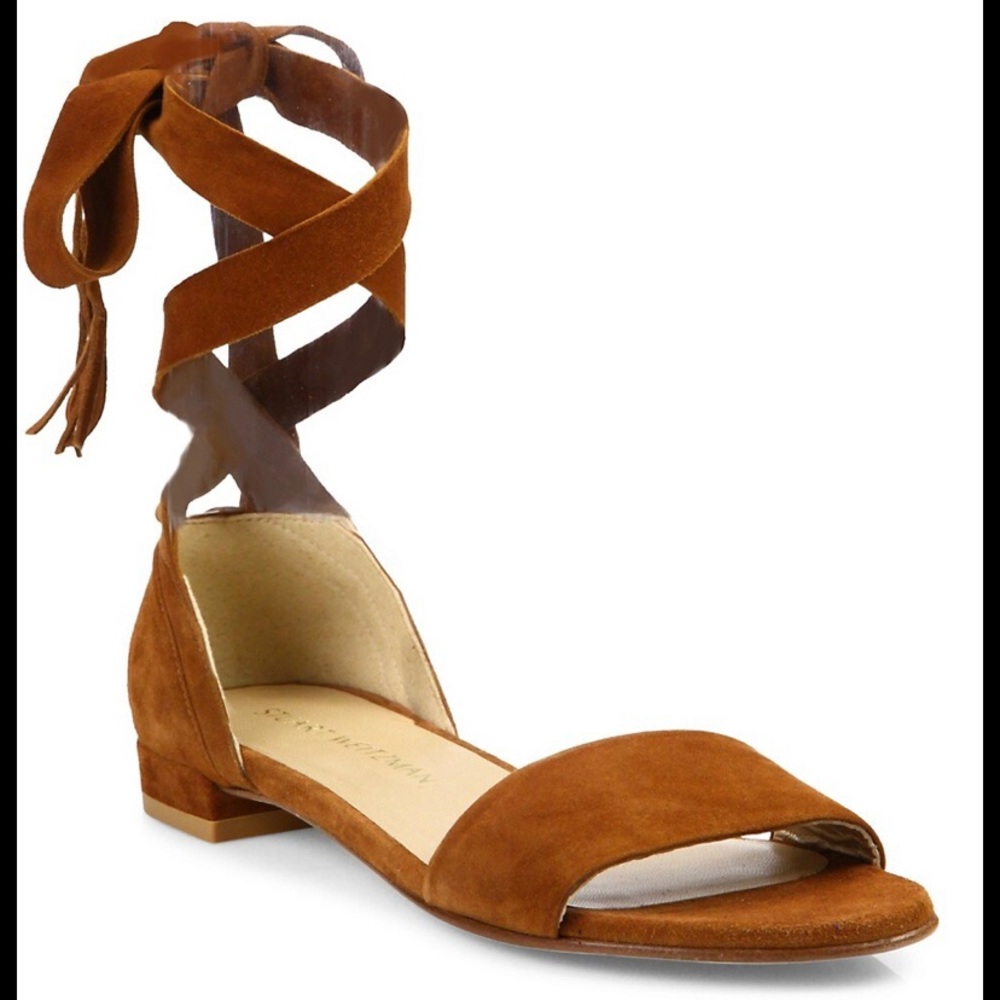 Stuart Weitzman
Corbata Suede Lace Sandals